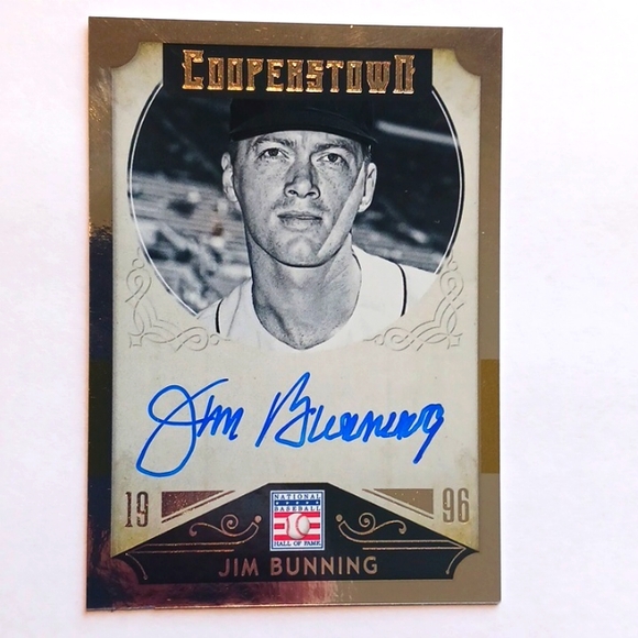 Panini Other - Jim Bunning Autograph Cooperstown Baseball ⚾️ Detroit Tigers #eshopchicago